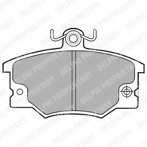 Imagine set placute frana,frana disc DELPHI LP275