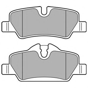 Set placute frana,frana disc DELPHI LP2762