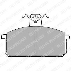 Imagine set placute frana,frana disc DELPHI LP305