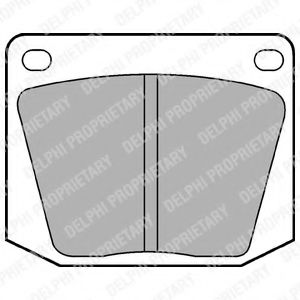 Imagine set placute frana,frana disc DELPHI LP32