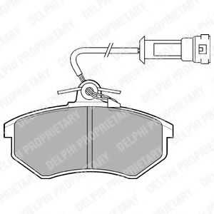 Imagine set placute frana,frana disc DELPHI LP431