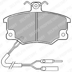 Imagine set placute frana,frana disc DELPHI LP496