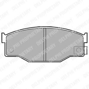 Imagine set placute frana,frana disc DELPHI LP582