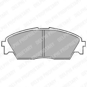 Imagine set placute frana,frana disc DELPHI LP628