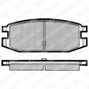 Imagine set placute frana,frana disc DELPHI LP641