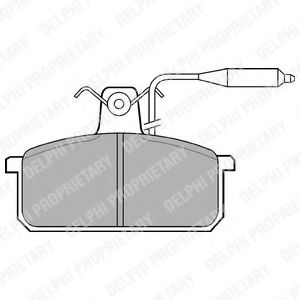 Imagine set placute frana,frana disc DELPHI LP732