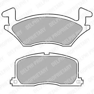 Imagine set placute frana,frana disc DELPHI LP742