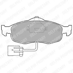 Imagine set placute frana,frana disc DELPHI LP781