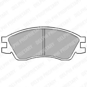 Imagine set placute frana,frana disc DELPHI LP819