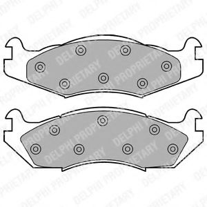 Imagine set placute frana,frana disc DELPHI LP889