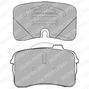 Imagine set placute frana,frana disc DELPHI LP933