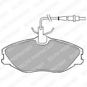 Imagine set placute frana,frana disc DELPHI LP986