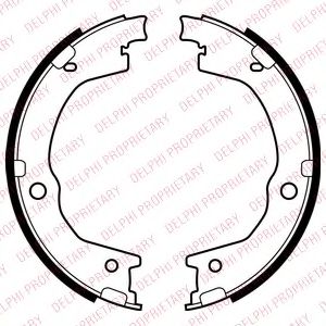 Imagine Set saboti frana, frana de mana DELPHI LS2035