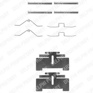 Imagine Set accesorii, placute frana DELPHI LX0034
