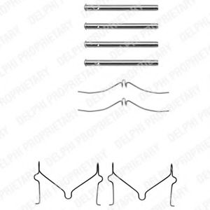 Imagine Set accesorii, placute frana DELPHI LX0143