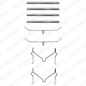 Imagine Set accesorii, placute frana DELPHI LX0182