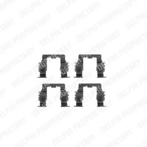 Imagine Set accesorii, placute frana DELPHI LX0191