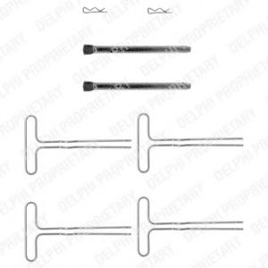 Imagine Set accesorii, placute frana DELPHI LX0203