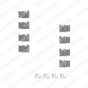 Imagine Set accesorii, placute frana DELPHI LX0212