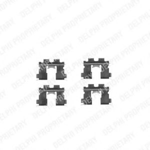 Imagine Set accesorii, placute frana DELPHI LX0227