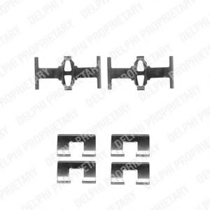 Imagine Set accesorii, placute frana DELPHI LX0297