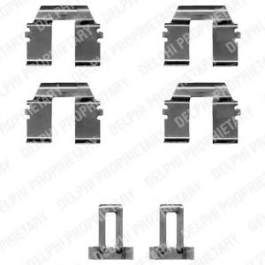 Imagine Set accesorii, placute frana DELPHI LX0335