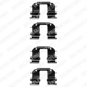Imagine Set accesorii, placute frana DELPHI LX0372