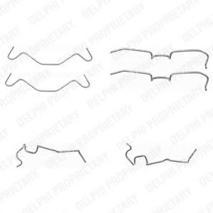 Imagine Set accesorii, placute frana DELPHI LX0402
