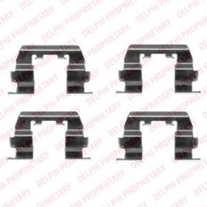 Imagine Set accesorii, placute frana DELPHI LX0411