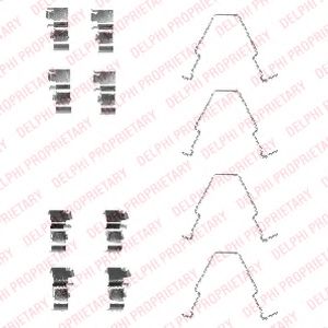 Imagine Set accesorii, placute frana DELPHI LX0414