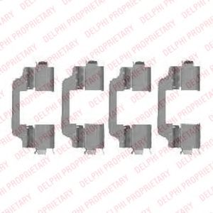 Imagine Set accesorii, placute frana DELPHI LX0458