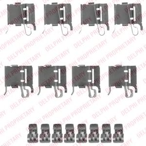 Imagine Set accesorii, placute frana DELPHI LX0491