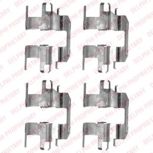 Imagine Set accesorii, placute frana DELPHI LX0496