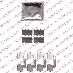 Imagine Set accesorii, placute frana DELPHI LX0536