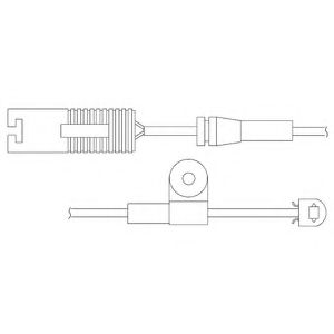 Imagine Set contacte avertizare, uzura placuta frana DELPHI LZ0140