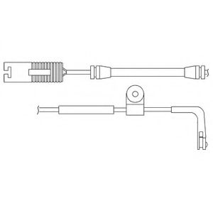 Imagine Set contacte avertizare, uzura placuta frana DELPHI LZ0159