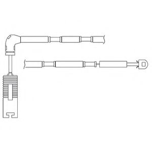 Imagine Set contacte avertizare, uzura placuta frana DELPHI LZ0181