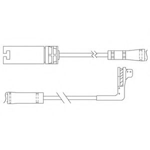 Imagine Set contacte avertizare, uzura placuta frana DELPHI LZ0214