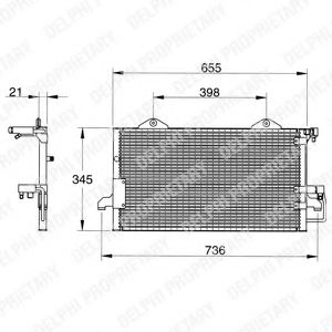 Imagine Condensator, climatizare DELPHI TSP0225012