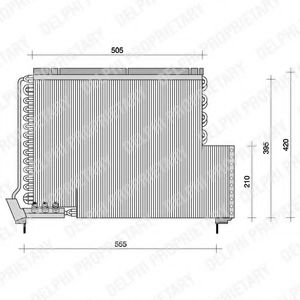 Imagine Condensator, climatizare DELPHI TSP0225079