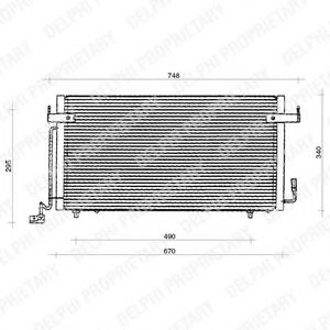 Imagine Condensator, climatizare DELPHI TSP0225117