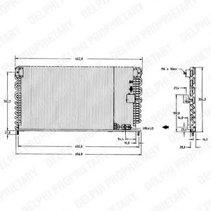 Imagine Condensator, climatizare DELPHI TSP0225149