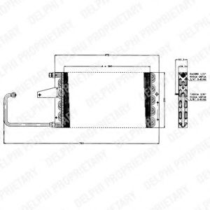 Imagine Condensator, climatizare DELPHI TSP0225156