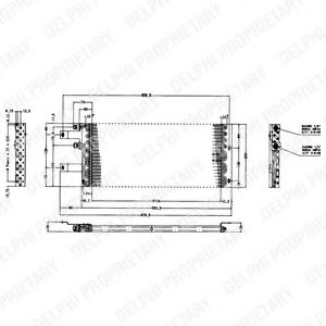 Imagine Condensator, climatizare DELPHI TSP0225165