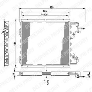 Imagine Condensator, climatizare DELPHI TSP0225178