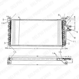 Imagine Condensator, climatizare DELPHI TSP0225179