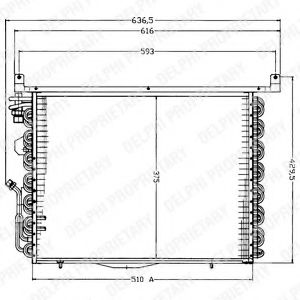 Imagine Condensator, climatizare DELPHI TSP0225192