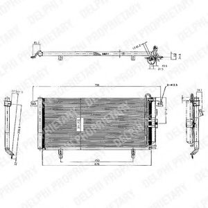 Condensator, climatizare DELPHI TSP0225224