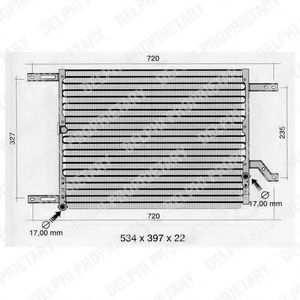 Imagine Condensator, climatizare DELPHI TSP0225231