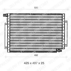 Imagine Condensator, climatizare DELPHI TSP0225241